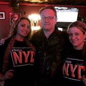 Allegra Riggio, Jared Harris, and Ariel Palitz at the #savenyc mixer. Photo: Jacqueline Broner