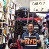 Hossein at Gizmo's supports the Small Business Jobs Survival Act bill - 160 First Avenue Photo: Kate Puls