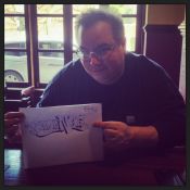 "Old school New York City graffiti artist PYTHON says Save NYC!" Photo: Lee Greenfeld