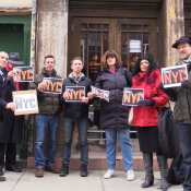 #SaveNYC for Il Palazzo Ristorante and Adele Sarno in Little Italy. Photo: Sandi Bachom