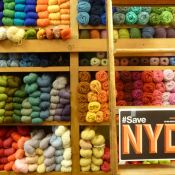 "Downtown Yarns supports the Small Business Jobs Survival Act bill - 45 Avenue A" Photo: Kate Puls