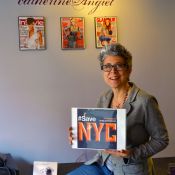 "Jewelry designer Catherine Angiel of 43 Greenwich Avenue supports #SaveNYC" Photo: Andy Robson