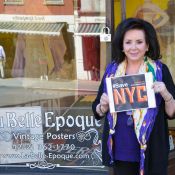 "Linda from La Belle Epoque custom framing on Greenwich Avenue supports #SaveNYC" Photo: Andy Robson