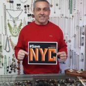 "Philip at Ipswich Watch & Clock Shop supports the SBJSA - 434 E. 11th Street" Photo: Kate Puls
